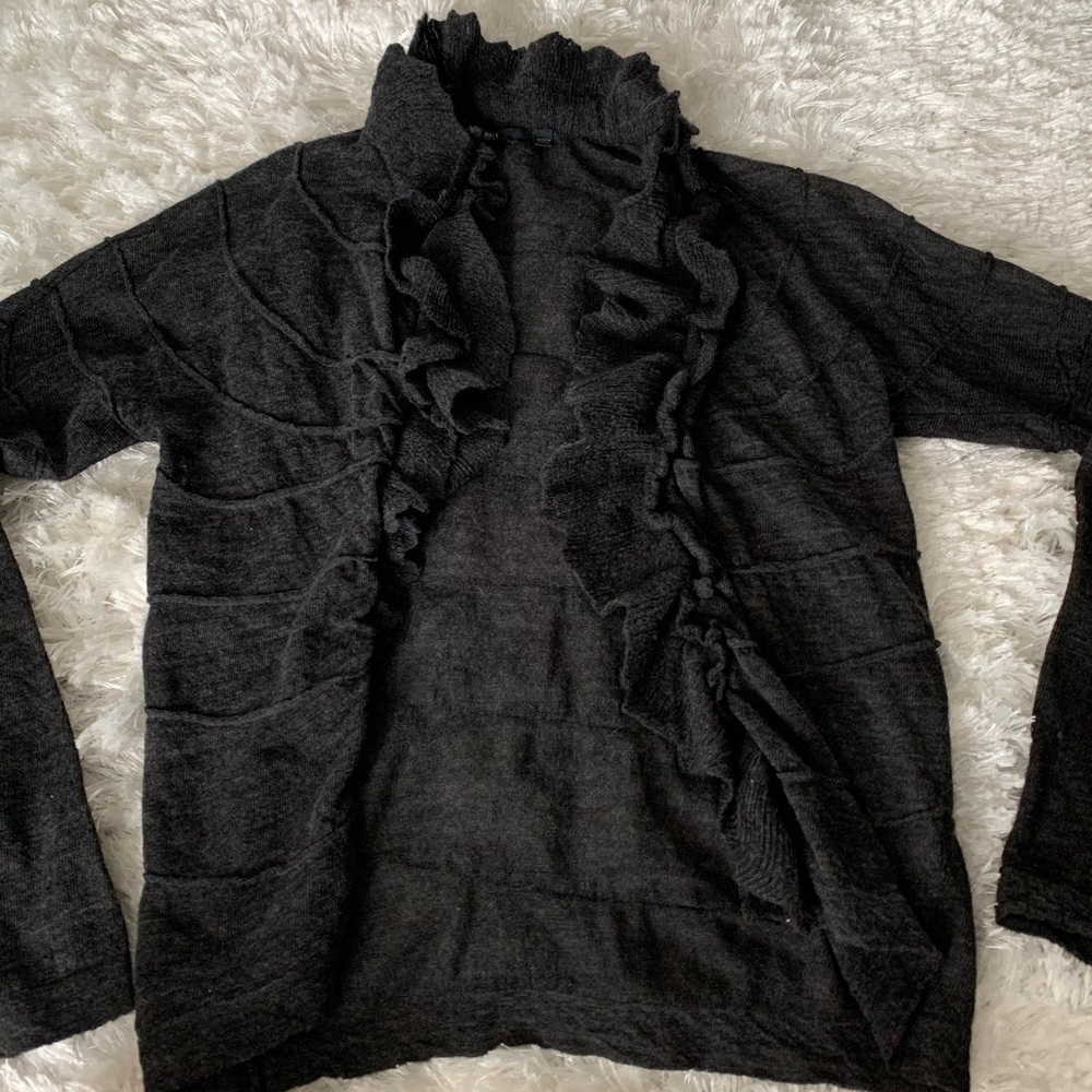 Gray Boss cardigan sweater